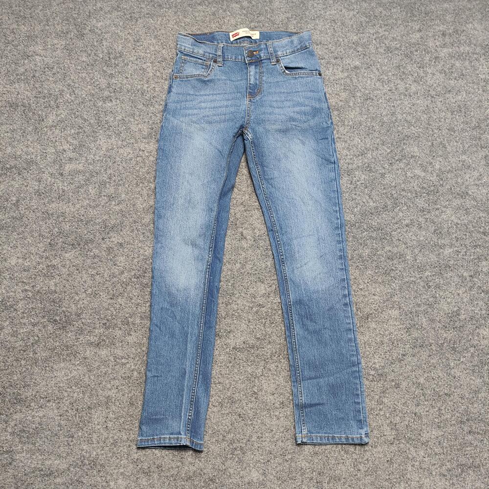Levis 511 Jeans Boys 14 Reg Light Wash Blue Slim Straight Denim Adjustable Waist